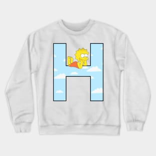 Simpsons letter Crewneck Sweatshirt